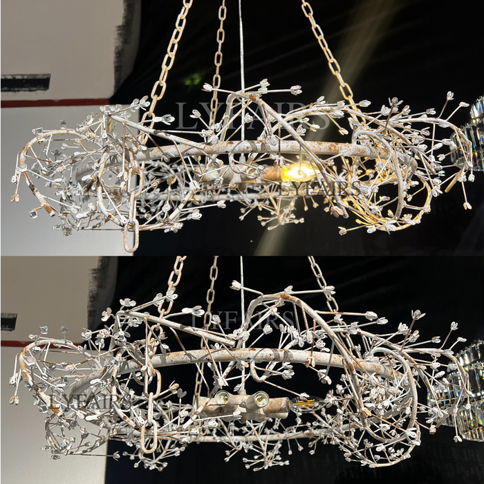 Lampadario Art Design Crystal Florals per soggiorno/camera da letto/sala da pranzo/isola della cucina