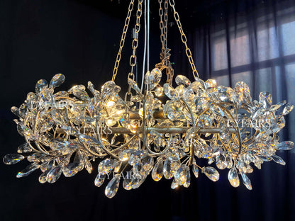 Lampadario Art Design Crystal Florals per soggiorno/camera da letto/sala da pranzo/isola della cucina