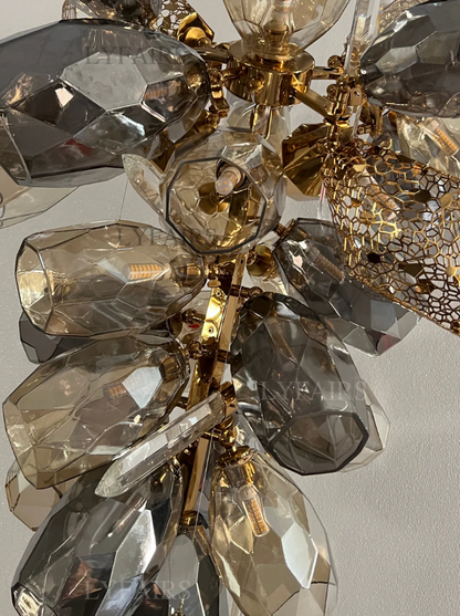 Modern Wine Glass Shape Chandelier Italian Light Luxury  Light Fixture for Ding/ Living Room/ Duplex/ Villa/ Restaurant