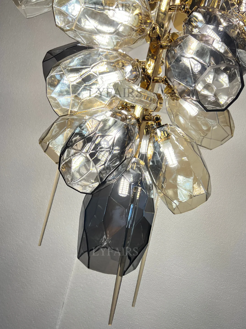 Modern Wine Glass Shape Chandelier Italian Light Luxury  Light Fixture for Ding/ Living Room/ Duplex/ Villa/ Restaurant