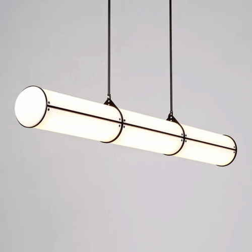Modern Cylindrical Chandelier for Dining Room/Kitchen Island