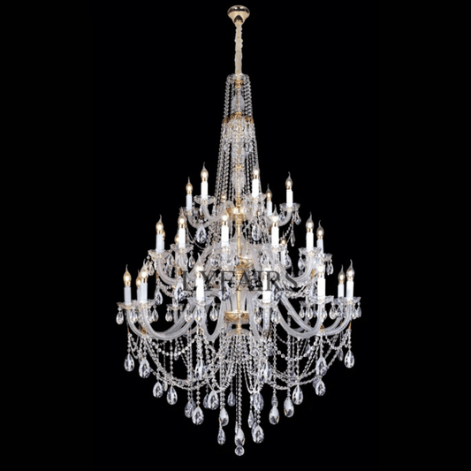 Luxury Classic 2/3 Tier Candle Light Grand Palace Crystal Chandelier