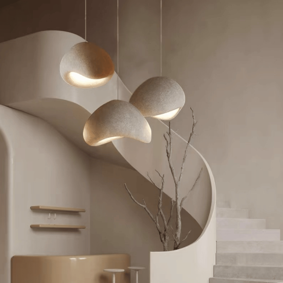 Nordic Minimalist Art Mushroom Cloud Pendant Light