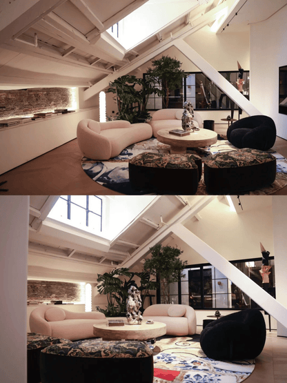 Modern Designer Organic Hug‑Inspired Soft Modular Sofa