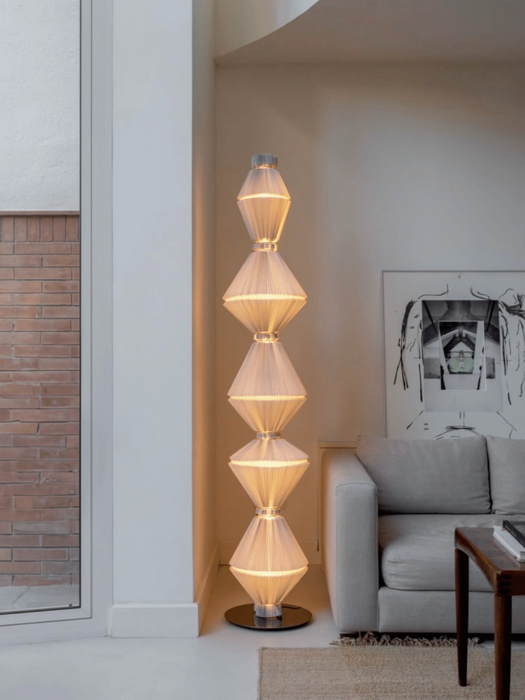Designer Model Modern Art Tower of Volumes Floor Lamp for Living Room/Bedroom/Hotel Lobby