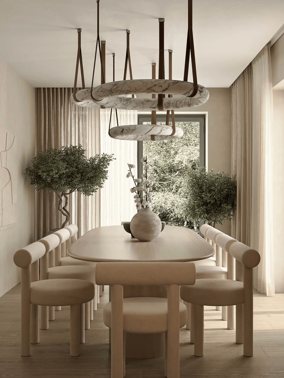 Modern Round Alabaster Chandelier for Living Room/Bedroom/Dining Room