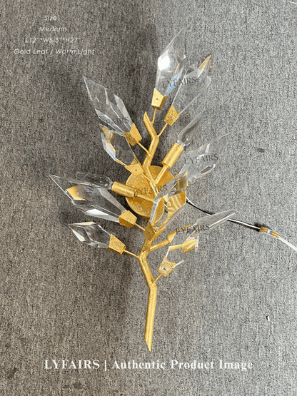 Modern Handcrafted Crystal Wall Lamp