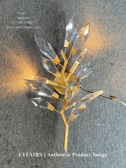Modern Handcrafted Crystal Wall Lamp