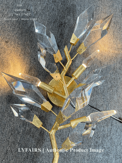 Modern Handcrafted Crystal Wall Lamp