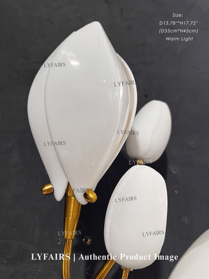 Art Design Creative Ceramic Magnolia Wall Lamp