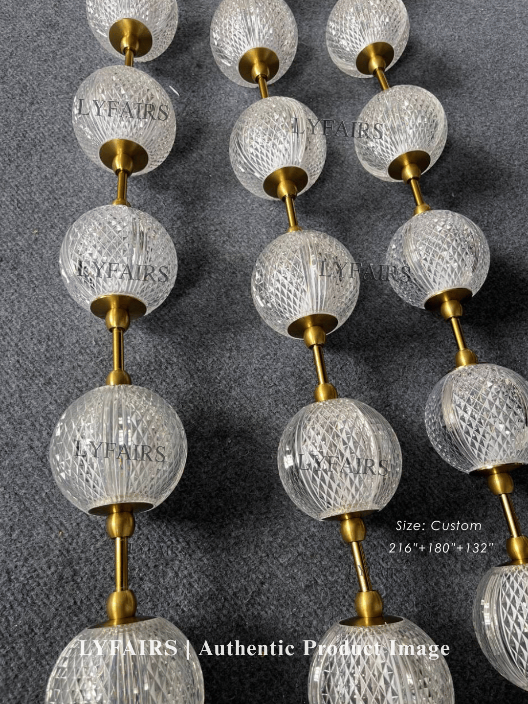 Lampadario moderno e creativo con collana di perle per soggiorno/scala/ingresso/ingresso