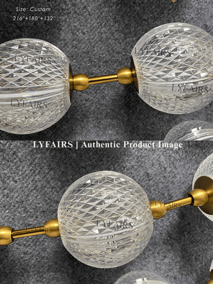 Lampadario moderno e creativo con collana di perle per soggiorno/scala/ingresso/ingresso