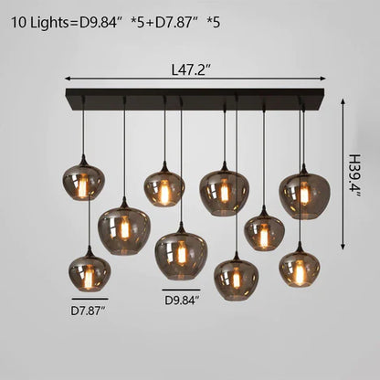 Modern Glass Lamp Designer Models Coffee/Dining Bar/Table Scandinavian Chandelier Style B