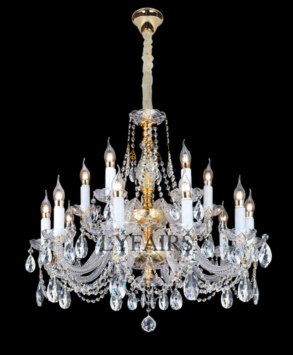 Luxury Classic 2/3 Tier Candle Light Grand Palace Crystal Chandelier