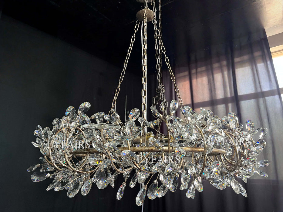 Lampadario Art Design Crystal Florals per soggiorno/camera da letto/sala da pranzo/isola della cucina