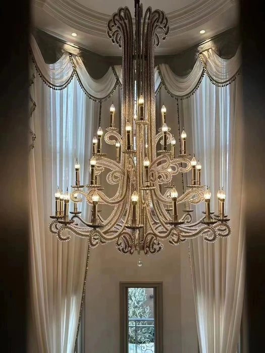 Vintage Octopus Tentacle Crystal Chandelier for Living Room/Staircase/Entryway