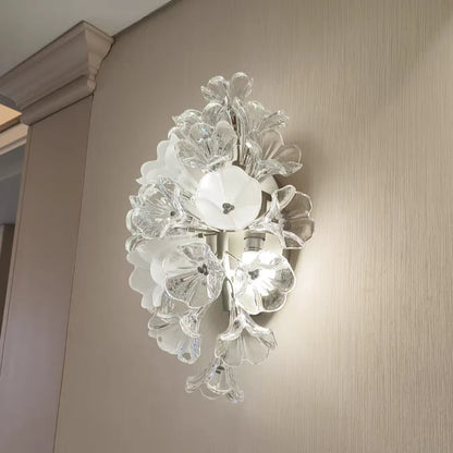 Moderna lampada da parete in vetro creativo Jasmine 