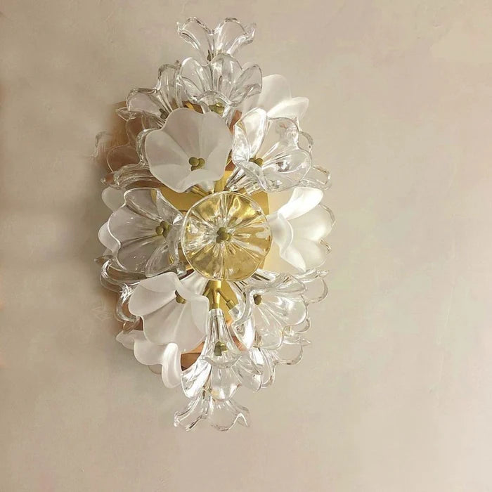 Moderna lampada da parete in vetro creativo Jasmine 