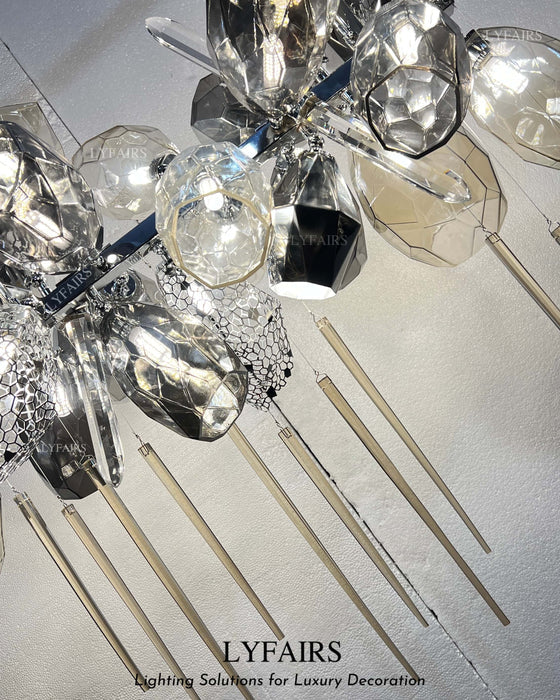 Lustre moderne en forme de verre à vin, luminaire de luxe italien pour salle à manger, salon, duplex, villa, restaurant
