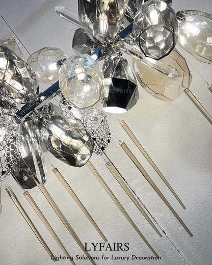 Lustre moderne en forme de verre à vin, luminaire de luxe italien pour salle à manger, salon, duplex, villa, restaurant