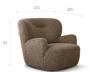 Modern Cream Bear Lounge Chair