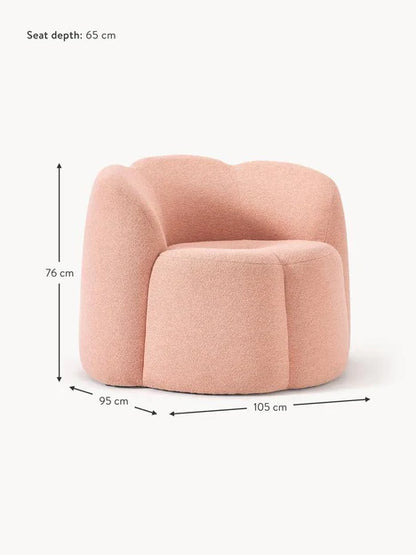Soft Sofa Chair in White/Blue/Pink Color