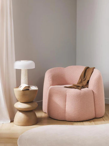 Soft Sofa Chair in White/Blue/Pink Color
