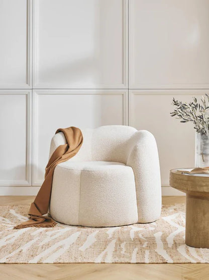 Soft Sofa Chair in White/Blue/Pink Color
