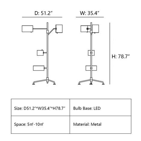 Designer Model Modern Minimalist Vertical Floor Lamp for Study/Living Room/Bedroom