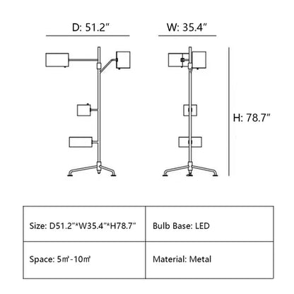 Designer Model Modern Minimalist Vertical Floor Lamp for Study/Living Room/Bedroom