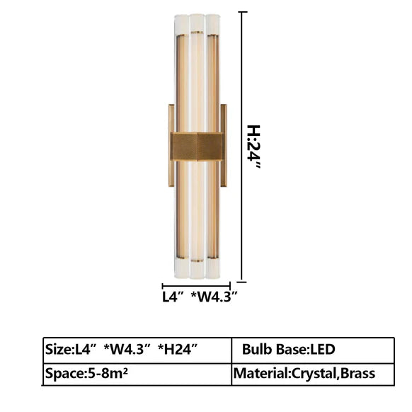 Modern Creative Gold/Chrome/Black Wall Light for Bedroom/Bathroom/Dining Room