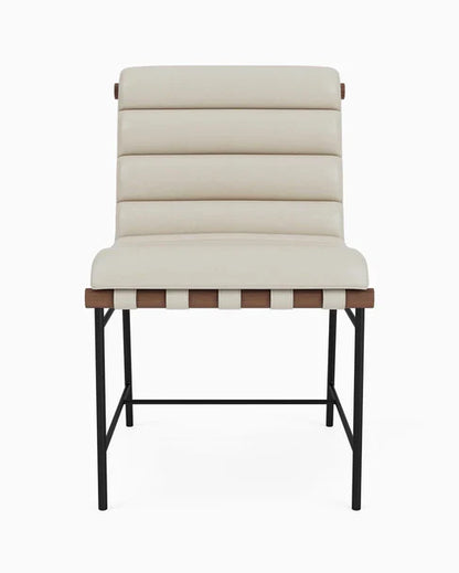 Boucle/Leather Dining Chairs