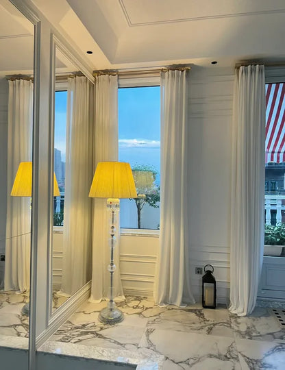 Lampada da terra di lusso con paralume vintage Laurel Premium