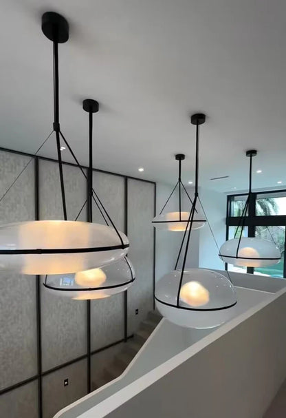 Modern Designer Recommended Elliptical Shell Pendant