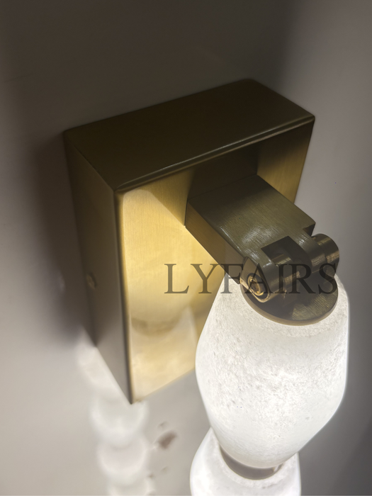 Modern Alabaster Necklace Wall Lamp