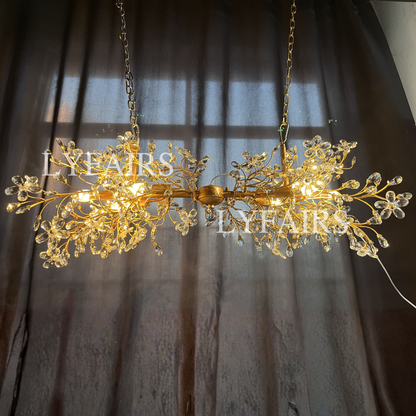 Lampadario Art Design Crystal Florals per soggiorno/camera da letto/sala da pranzo/isola della cucina