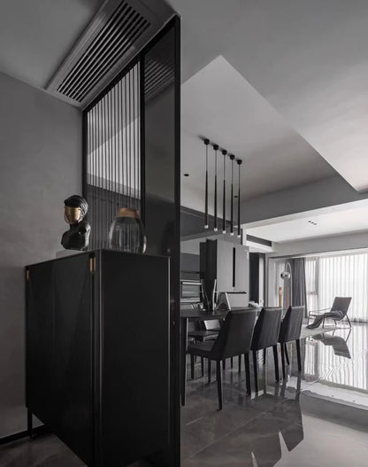 Minimalist Modern Conical Long Chandelier for Dining / Living Room / Ceiling Duplex / Spiral Staircase