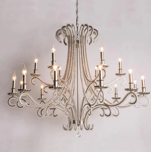 Lustre vintage en cristal en forme de tentacule de pieuvre pour salon/escalier/entrée