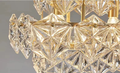 Modern Rectangle Crystal Pendant Chandelier for Dining Table/Kitchen Island/Bar