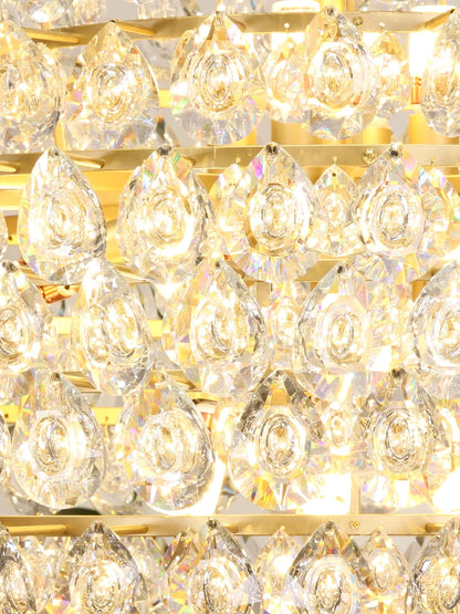 Nouveau lustre moderne en cristal à plusieurs niveaux pour salon/salle à manger/chambre/café