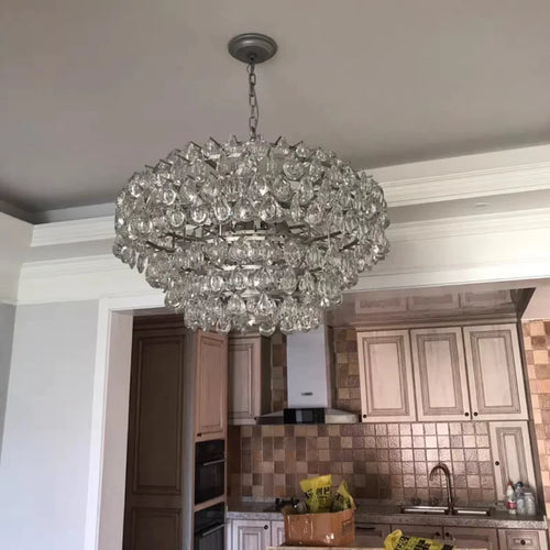 Nouveau lustre moderne en cristal à plusieurs niveaux pour salon/salle à manger/chambre/café