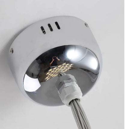 Lampadario moderno con sfere di vetro e luci a bolla di grandi dimensioni per soggiorno/sala da pranzo/negozio di abbigliamento 