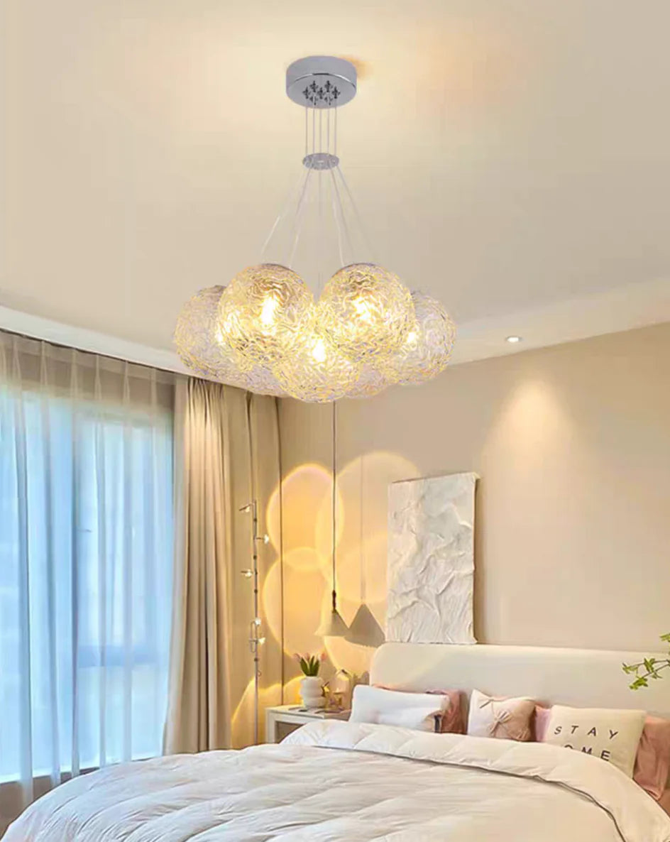 Affordable Nordic Art Water Pattern Glass Bubble Pendant Chandelier fo ...