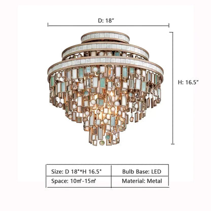 Nouveau lustre moderne en cristal à plusieurs niveaux pour salon/salle à manger/chambre/café