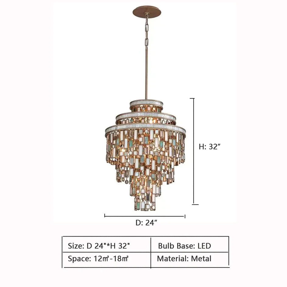 Nouveau lustre moderne en cristal à plusieurs niveaux pour salon/salle à manger/chambre/café