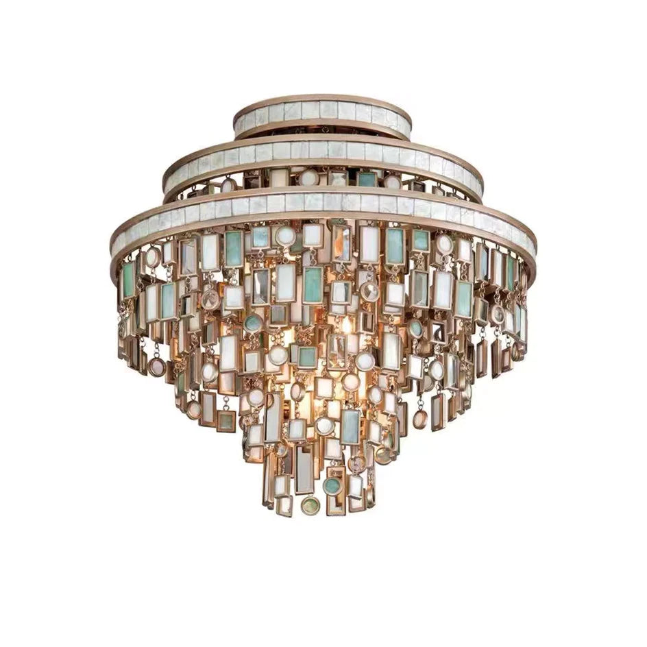 Nouveau lustre moderne en cristal à plusieurs niveaux pour salon/salle à manger/chambre/café