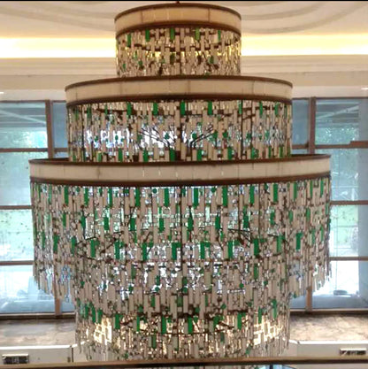 Nouveau lustre moderne en cristal à plusieurs niveaux pour salon/salle à manger/chambre/café