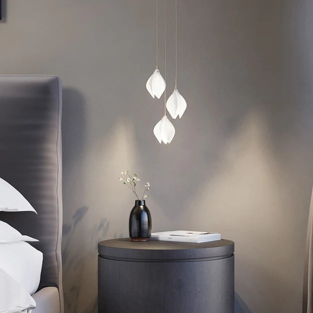 Oversize Nordic Magnolia Flower Chandelier for Stairs/Kitchen Island/High-Ceiling Room