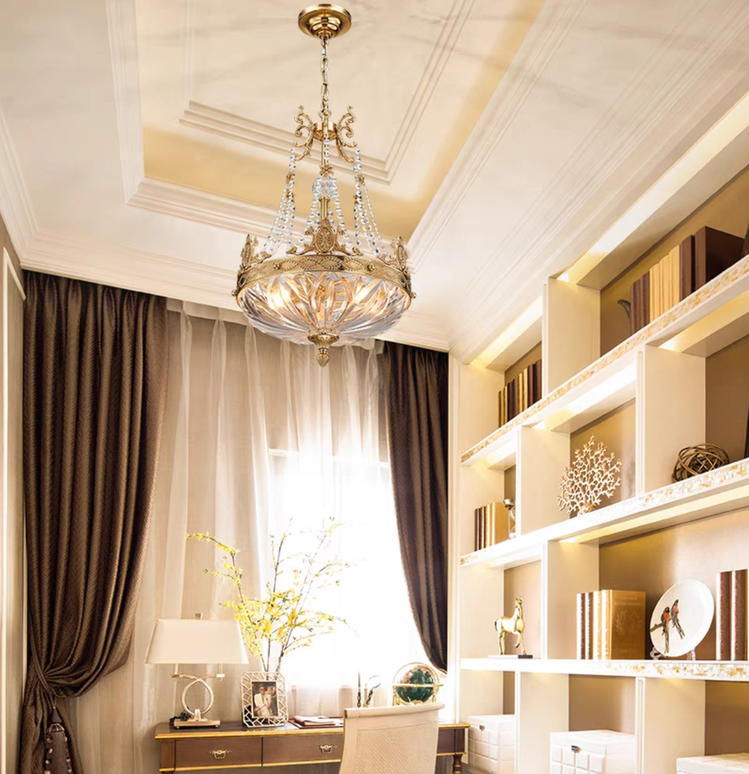 European Style Luxury Crystal Pendant Candle Chandelier for Living Room/Foyer/Entries/Hallway