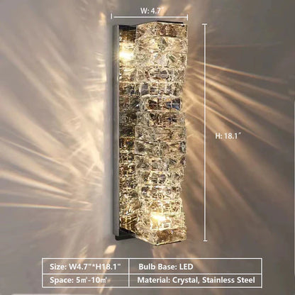 Modern Diamond Crystal Wall Lamp